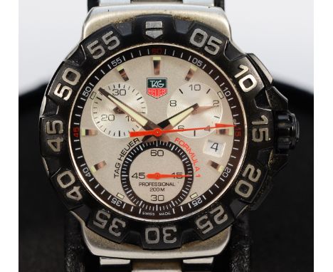 Tag Heuer, Formula 1, a stainless steel quartz multi dial, date and stop watch wristwatch, ref CAH 1111, c.2007, serial numbe