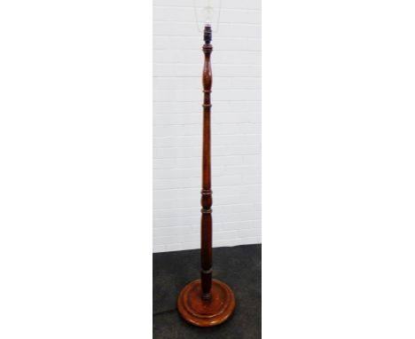 Oak standard lamp, 150cm high 