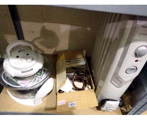 Visicook 1300W halogen multi-cooker with a Niagra massage unit and an electric heater. All electrical items in this lot have 