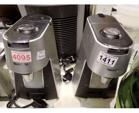 Two Breville HotCup hot water dispensers. All electrical items in this lot have been PAT tested for safety and have passed. T