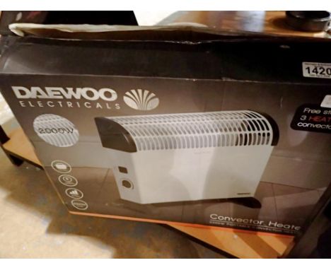 Daewoo 2000W electric heater. Not available for in-house P&amp;P 