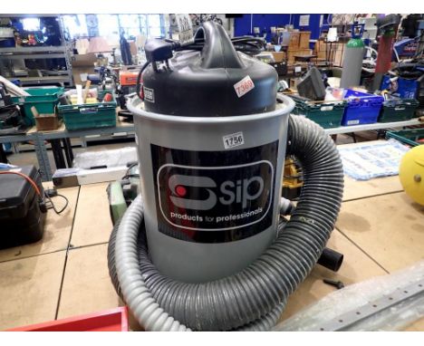 SIP 01929 SOL dust extractor with pipework. All electrical items in this lot have been PAT tested for safety and have passed.