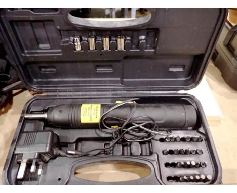 Cased DSL dual angle cordless screwdriver 3.6V rechargable battery. Not available for in-house P&amp;P 