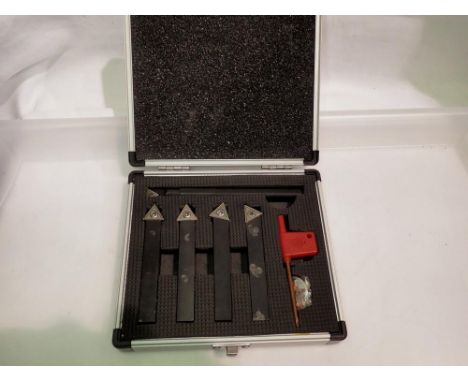 Five piece boring tool set. UK P&amp;P Group 1 (£16+VAT for the first lot and £2+VAT for subsequent lots) 