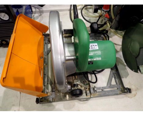 Hitachi C9U 9 inch circular saw. All electrical items in this lot have been PAT tested for safety and have passed. This does 