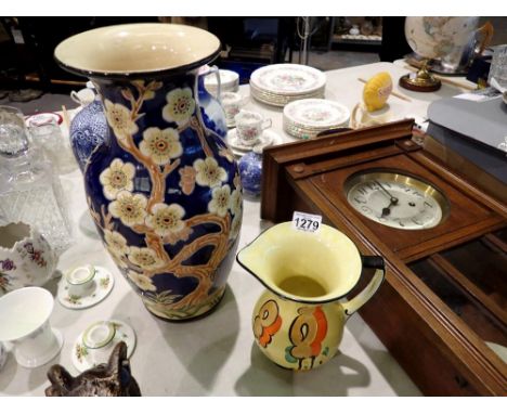 Beswick jug and a tall Oriental vase. Not available for in-house P&amp;P 