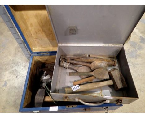 Two boxes of mixed tools, mainly hand tools. Not available for in-house P&amp;P 