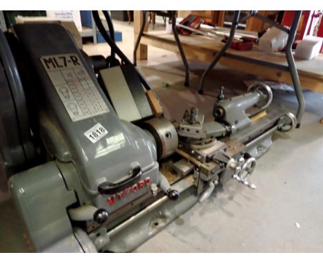 Myford ML7-R metal working lathe, L: 107 cm. Not available for in-house P&amp;P 