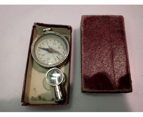 French made boxed sighting compass. UK P&amp;P Group 1 (£16+VAT for the first lot and £2+VAT for subsequent lots) 
