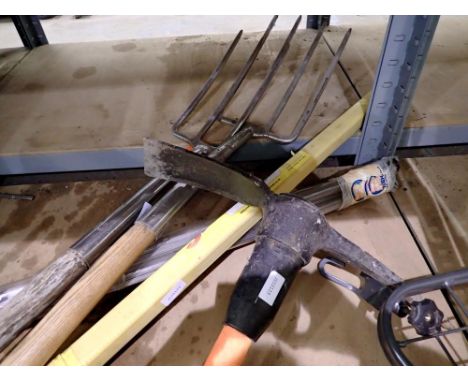 Welding rods, pitch forks and pick axe. Not available for in-house P&amp;P 