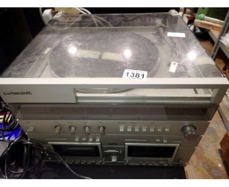 Panasonic stereo system with speakers. All electrical items in this lot have been PAT tested for safety and have passed. This
