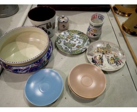 Mixed Poole pottery items. Not available for in-house P&amp;P 