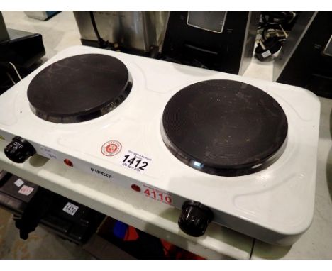 Pifco twin electric hob #204776. All electrical items in this lot have been PAT tested for safety and have passed. This does 