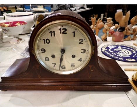 Chiming table clock, crack to the glass door. Not available for in-house P&amp;P 