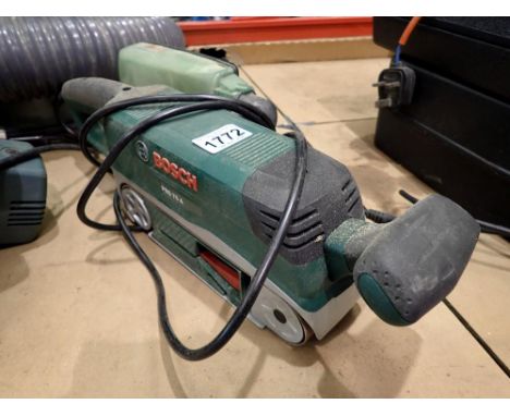 Bosch PBS 75A belt sander. All electrical items in this lot have been PAT tested for safety and have passed. This does not co