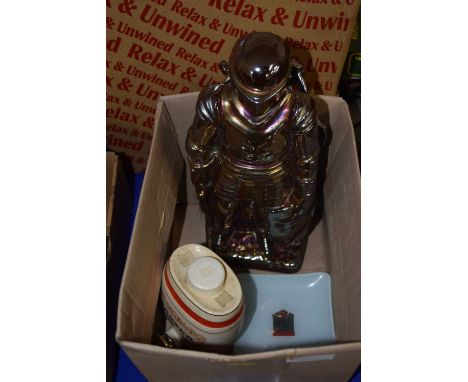 Quantity of fire companion set in the shape of a Knight in shining armour together with Wade ceramics etc