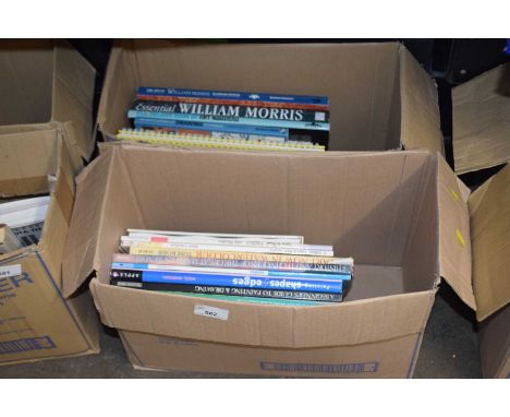 Two boxes of books various assorted subjects, art, painting etc