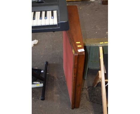 Pine writing slope together with foldable step and lacquered charger