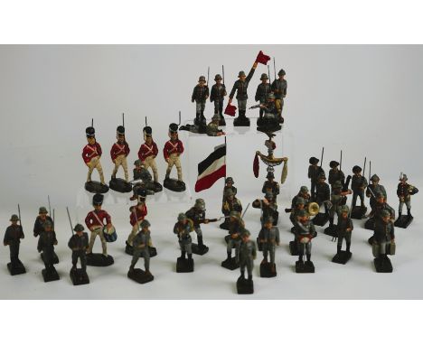 LINEOL - MADE IN GERMANY Mixed  30s/40s  - Includes Weimar Republic army, Polish army/artillery, Italian Bersaglieri, and Bri