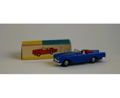 POLITOYS - MADE IN ITALY Alfa Romeo 2000 Spyder #41  60s  - Scale 1:41 Original packaging. Good condition.