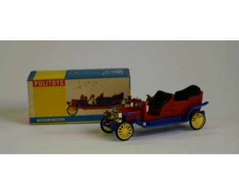 POLITOYS - MADE IN ITALY Lancia Model 51 1908 #107  1963  - Scale 1:45 Original packaging. Excellent condition.