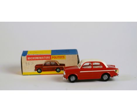 POLITOYS - MADE IN ITALY Fiat 1100 lusso #29  60s  - Scale: 1:41 Original packaging. Good condition.