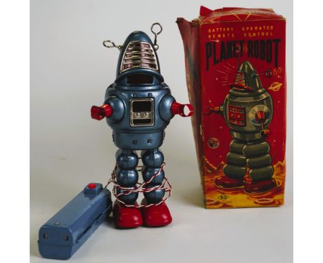 YOSHIYA NOBUKO  PLANET ROBOT  1958  - Made of tin. Original box. Very good condition.  8.86 in.