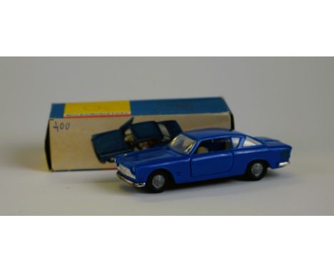 POLITOYS - MADE IN ITALY FIAT 2300 Coupè #47 60s - Scale 1:41 Original packaging. Good condition.SALEROOM NOTICE: damaged rea