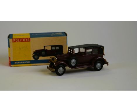 POLITOYS - MADE IN ITALY FIAT 525 S Reale 1929 #109  60s  - Scale 1:45 Original packaging. Good condition.