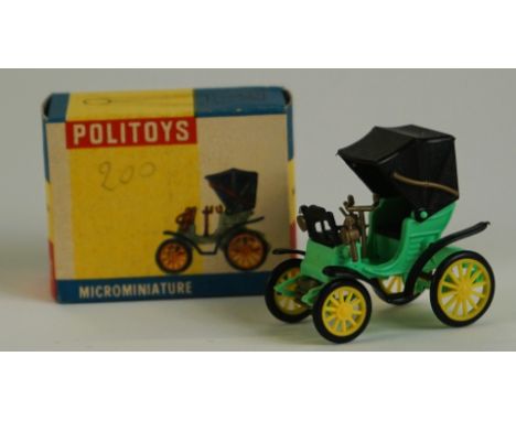POLITOYS - MADE IN ITALY FIAT 3 1/2 HP 1899 #101  1963  - Scale 1:45 Original packaging. Excellent condition.
