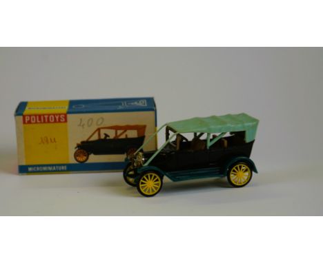 POLITOYS - MADE IN ITALY FIAT model 4 1911 #100  60s  - Scale 1:45 Original packaging. Excellent condition.
