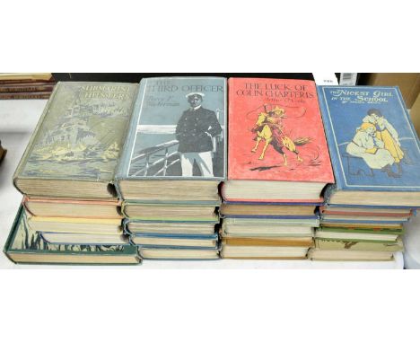 A selection of vintage children's and other books, by authors including Enid Blyton; G. Gibbard Jackson; Percy F. Westerman; 