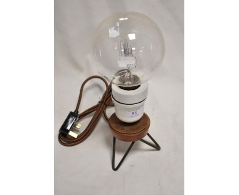 A modern light made from genuine vintage industrial parts.