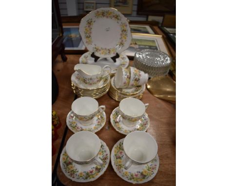 A vintage Colclough Hedgerow pattern part tea service.
