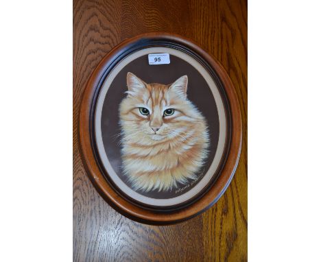 Pollyanna Pickering (Bn.1942)
Portrait of a Ginger Cat
signed, watercolour and gouache