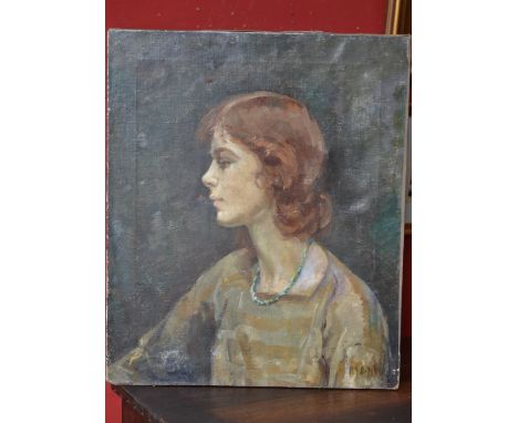 English School (early 20th century)
The Jade Necklace, Society Portrait
indistinctly signed, oil on canvas