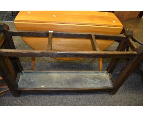 An oak stick stand