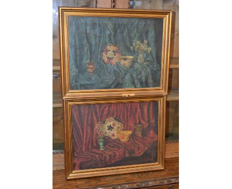 M Jimenez
A Pair, Still Lives
signed, oils on board
