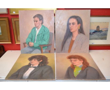 Edward A Hickling (1913-1998)
Portrait Studies, Miss Vanessa Osborne, Miss Lavern Quarless, Lucy and Lee
paper labels/titled 