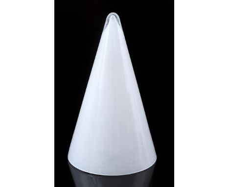 Glass table lamp, executed by SCE, model 'TeePee', France, second half of the 20th century, 36 cm high