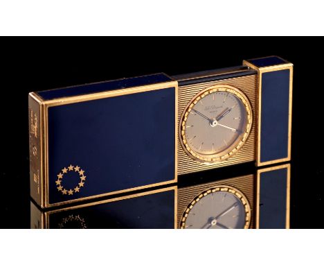 S T Dupont Paris travel alarm clock, numbered 33IAA01 in original box