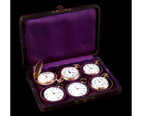 6 various ladies' watches in gold cases, seen from top left: Longines, timepiece number 2259497, unknown brand with waffled d