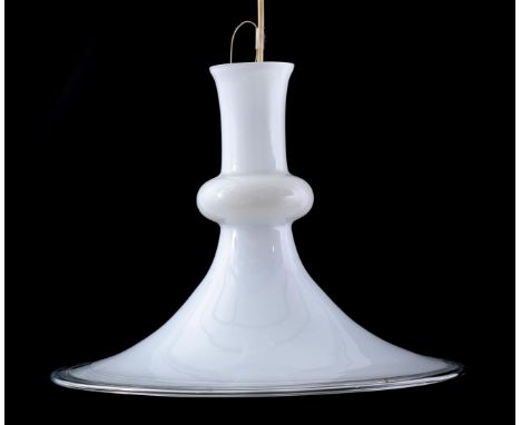 Michael Bang (1942-2013)Glass hanging lamp, design Michael Bang, executed by Holmegaard, model 'Etude', marked, Denmark, desi