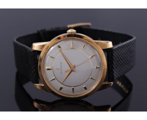 Juvenia Vendôme men's wristwatch, hand wound, case number 347032, case size is 35 mm on a leather strap