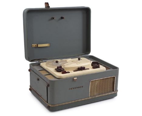 Philips suitcase record player, ca. 1960, 22 cm high, 43 x 31 cm