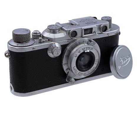 Leica IIIa camera, serial number 249158, year built 1937, batch 200x, lens Leitz Elmar f=5cm, 1:35