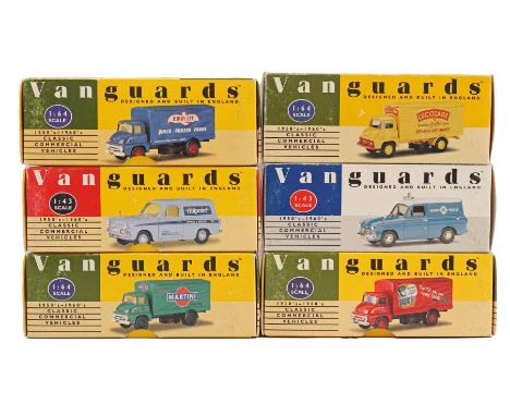 6 Vanguards scale model cars