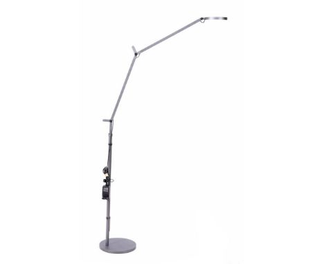 Naoto Fukusawa (1956-)Gray lacquered aluminium adjustable floor lamp, design Naoto Fukasawa, executed by Artemide, model 'Dem