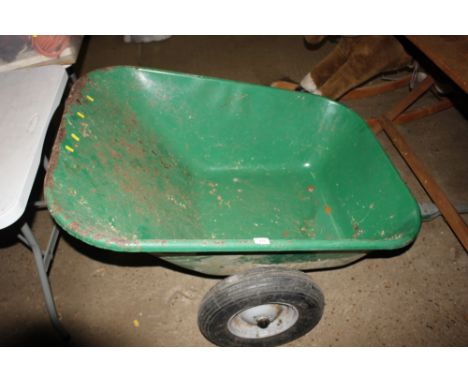 A lawn tractor trailer