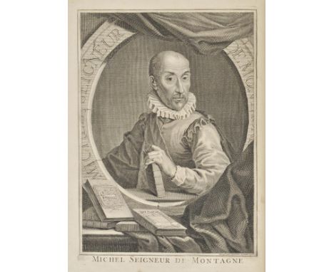 Montaigne (Michel Eyquem de). Les Essais de Michel Seigneur de Montaigne... Avec des Notes & de Nouvelles Tables des Matieres